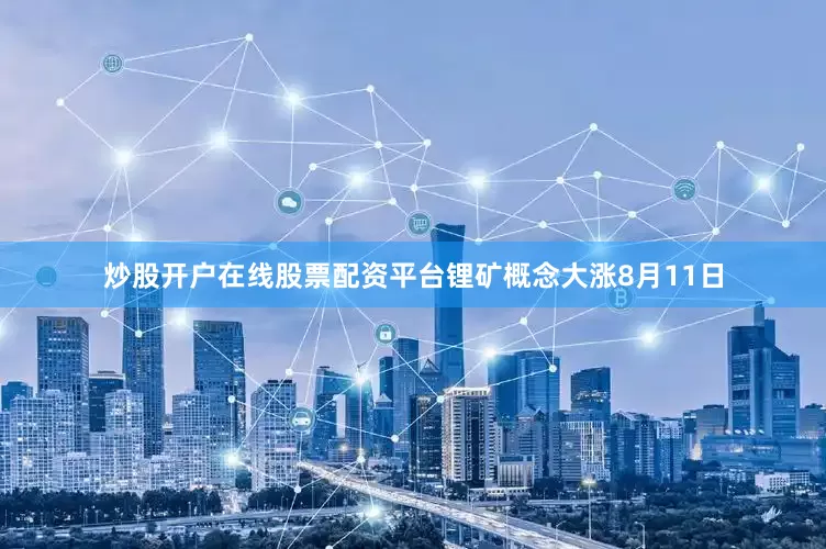 炒股开户在线股票配资平台锂矿概念大涨8月11日